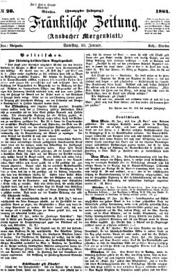 Fränkische Zeitung (Ansbacher Morgenblatt) Samstag 30. Januar 1864