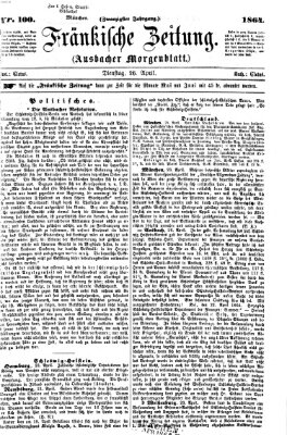 Fränkische Zeitung (Ansbacher Morgenblatt) Dienstag 26. April 1864