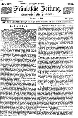 Fränkische Zeitung (Ansbacher Morgenblatt) Mittwoch 4. Mai 1864