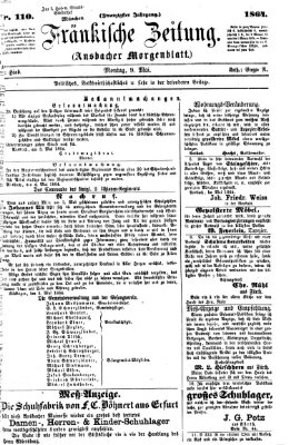 Fränkische Zeitung (Ansbacher Morgenblatt) Montag 9. Mai 1864