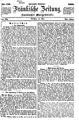 Fränkische Zeitung (Ansbacher Morgenblatt) Dienstag 24. Mai 1864