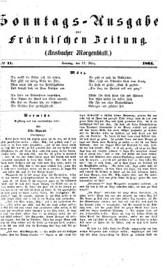 Fränkische Zeitung (Ansbacher Morgenblatt) Sonntag 13. März 1864