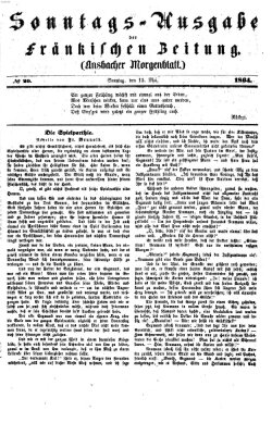 Fränkische Zeitung (Ansbacher Morgenblatt) Sonntag 15. Mai 1864