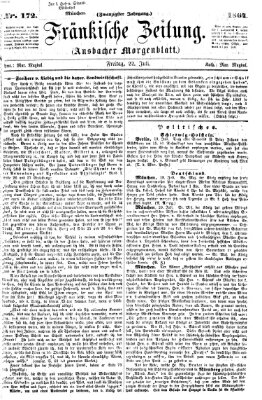 Fränkische Zeitung (Ansbacher Morgenblatt) Freitag 22. Juli 1864