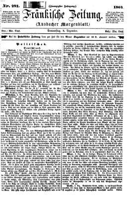 Fränkische Zeitung (Ansbacher Morgenblatt) Donnerstag 8. Dezember 1864