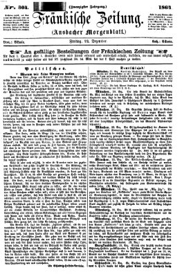 Fränkische Zeitung (Ansbacher Morgenblatt) Freitag 23. Dezember 1864