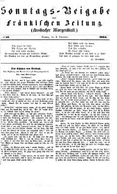 Fränkische Zeitung (Ansbacher Morgenblatt) Sonntag 4. September 1864