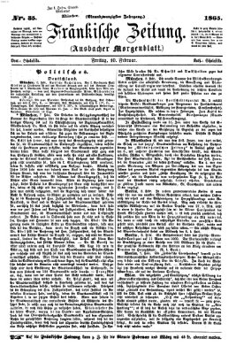 Fränkische Zeitung (Ansbacher Morgenblatt) Freitag 10. Februar 1865