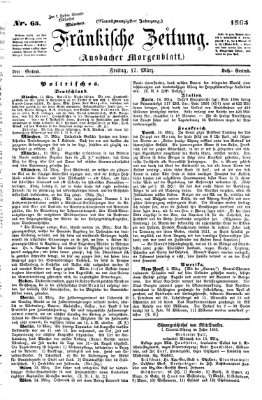 Fränkische Zeitung (Ansbacher Morgenblatt) Freitag 17. März 1865