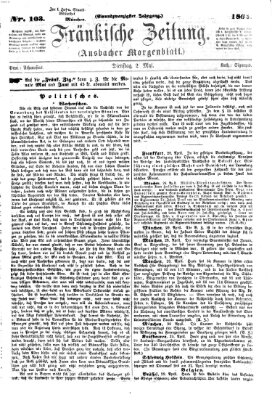 Fränkische Zeitung (Ansbacher Morgenblatt) Dienstag 2. Mai 1865