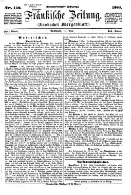 Fränkische Zeitung (Ansbacher Morgenblatt) Mittwoch 10. Mai 1865