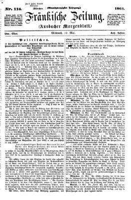 Fränkische Zeitung (Ansbacher Morgenblatt) Mittwoch 17. Mai 1865