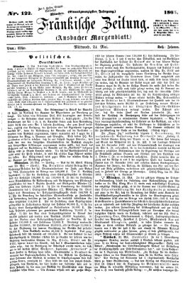 Fränkische Zeitung (Ansbacher Morgenblatt) Mittwoch 24. Mai 1865