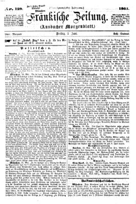 Fränkische Zeitung (Ansbacher Morgenblatt) Freitag 2. Juni 1865