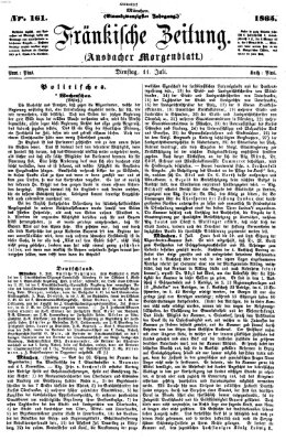 Fränkische Zeitung (Ansbacher Morgenblatt) Dienstag 11. Juli 1865