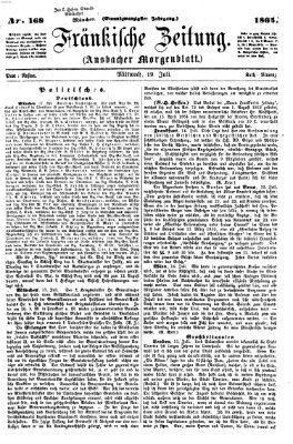 Fränkische Zeitung (Ansbacher Morgenblatt) Mittwoch 19. Juli 1865