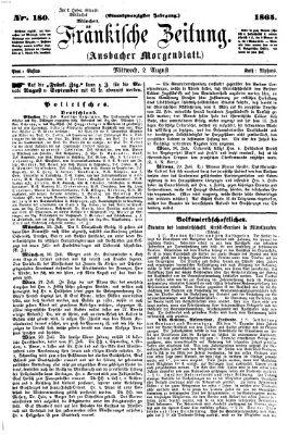 Fränkische Zeitung (Ansbacher Morgenblatt) Mittwoch 2. August 1865