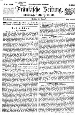 Fränkische Zeitung (Ansbacher Morgenblatt) Freitag 11. August 1865