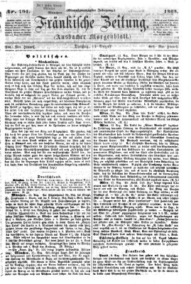 Fränkische Zeitung (Ansbacher Morgenblatt) Dienstag 15. August 1865