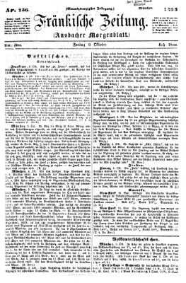 Fränkische Zeitung (Ansbacher Morgenblatt) Freitag 6. Oktober 1865