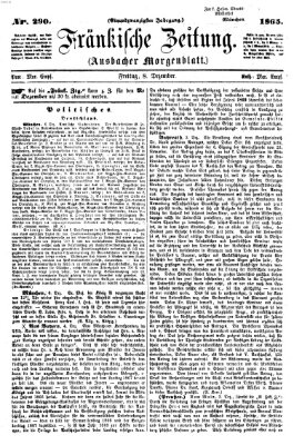 Fränkische Zeitung (Ansbacher Morgenblatt) Freitag 8. Dezember 1865