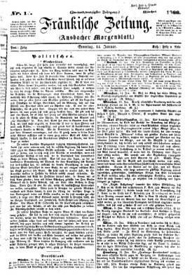 Fränkische Zeitung (Ansbacher Morgenblatt) Sonntag 14. Januar 1866