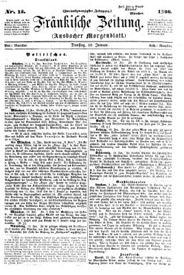 Fränkische Zeitung (Ansbacher Morgenblatt) Dienstag 16. Januar 1866