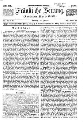 Fränkische Zeitung (Ansbacher Morgenblatt) Sonntag 28. Januar 1866