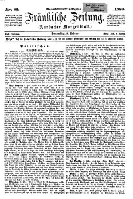 Fränkische Zeitung (Ansbacher Morgenblatt) Donnerstag 8. Februar 1866