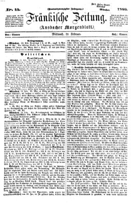 Fränkische Zeitung (Ansbacher Morgenblatt) Mittwoch 21. Februar 1866