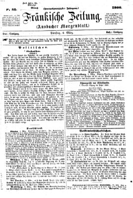 Fränkische Zeitung (Ansbacher Morgenblatt) Dienstag 6. März 1866