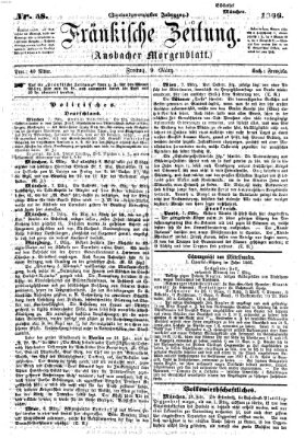 Fränkische Zeitung (Ansbacher Morgenblatt) Freitag 9. März 1866