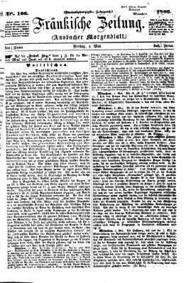 Fränkische Zeitung (Ansbacher Morgenblatt) Freitag 4. Mai 1866