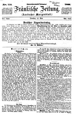 Fränkische Zeitung (Ansbacher Morgenblatt) Dienstag 15. Mai 1866