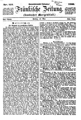 Fränkische Zeitung (Ansbacher Morgenblatt) Freitag 18. Mai 1866