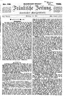 Fränkische Zeitung (Ansbacher Morgenblatt) Sonntag 20. Mai 1866