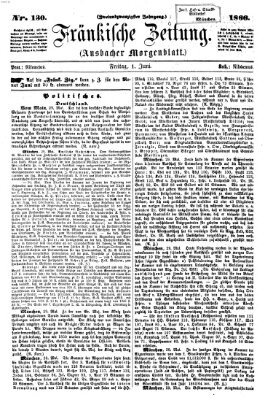 Fränkische Zeitung (Ansbacher Morgenblatt) Freitag 1. Juni 1866