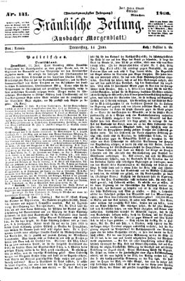 Fränkische Zeitung (Ansbacher Morgenblatt) Donnerstag 14. Juni 1866