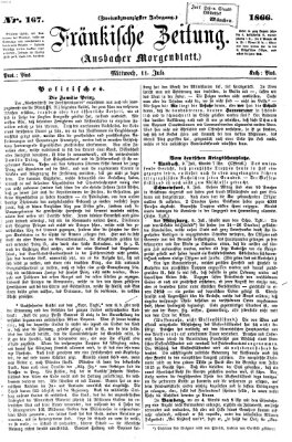 Fränkische Zeitung (Ansbacher Morgenblatt) Mittwoch 11. Juli 1866