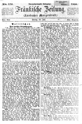 Fränkische Zeitung (Ansbacher Morgenblatt) Freitag 20. Juli 1866