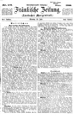 Fränkische Zeitung (Ansbacher Morgenblatt) Montag 23. Juli 1866