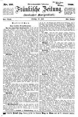 Fränkische Zeitung (Ansbacher Morgenblatt) Freitag 27. Juli 1866