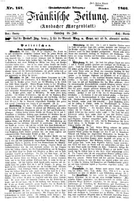 Fränkische Zeitung (Ansbacher Morgenblatt) Samstag 28. Juli 1866