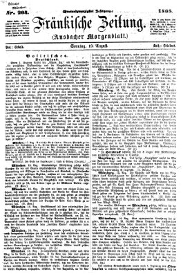 Fränkische Zeitung (Ansbacher Morgenblatt) Sonntag 19. August 1866