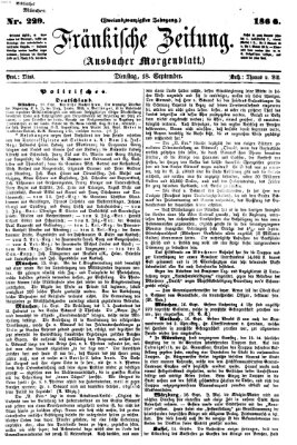 Fränkische Zeitung (Ansbacher Morgenblatt) Dienstag 18. September 1866