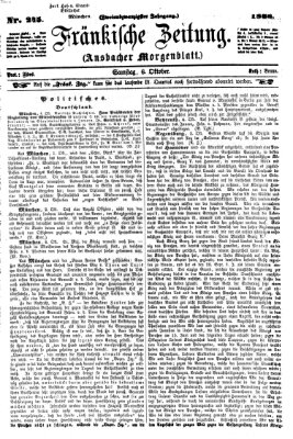 Fränkische Zeitung (Ansbacher Morgenblatt) Samstag 6. Oktober 1866