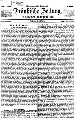 Fränkische Zeitung (Ansbacher Morgenblatt) Freitag 19. Oktober 1866
