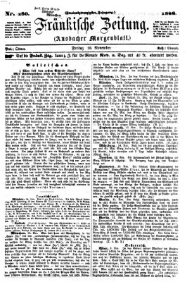 Fränkische Zeitung (Ansbacher Morgenblatt) Freitag 16. November 1866