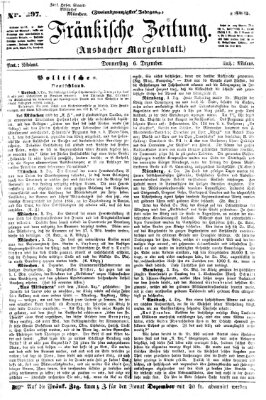 Fränkische Zeitung (Ansbacher Morgenblatt) Donnerstag 6. Dezember 1866