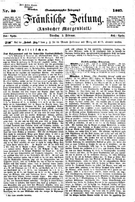 Fränkische Zeitung (Ansbacher Morgenblatt) Dienstag 5. Februar 1867